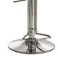 Astonishing Adjustable Stool with Swivel, Vintage Brown & Silver - AMF-96556