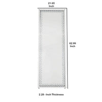 Accent Standing Mirror with Round Crystal Inserts - AMF-97025