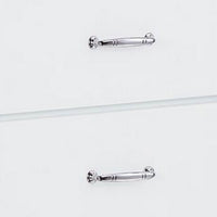 Contemporary Style 2 Drawers Wood  Nightstand By Babb, White - BM154624