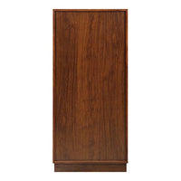 Wooden Wine Cabinet with Wine Bottle Rack and Three Drawers, Brown and Black - AMF-97542