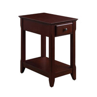 Accent Table with 1 Drawer and Bottom Shelf, Brown - BM251128