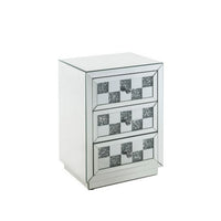 Accent Table with Self Closure and Safety Top Feature, White - BM251210