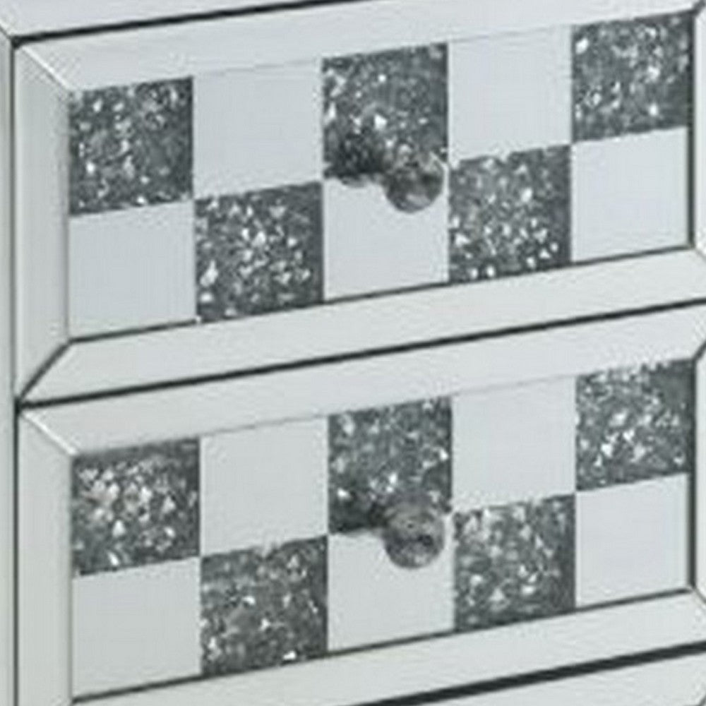 Accent Table with Self Closure and Safety Top Feature, White - BM251210