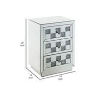 Accent Table with Self Closure and Safety Top Feature, White - BM251210