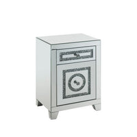 Accent Table with 2 Storage Drawers and Safety Top Feature, White - BM251213