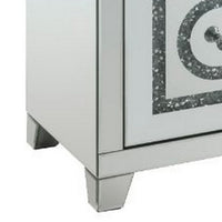 Accent Table with 2 Storage Drawers and Safety Top Feature, White - BM251213