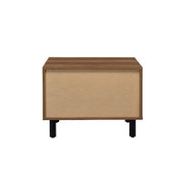 Accent Table with a Stlish Pull Out Tray, Brown and Black - BM251224