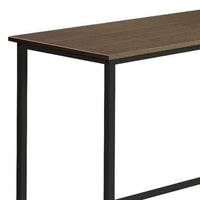 L Shape Computer Desk with CPU Holder and Casters, Brown - BM251294