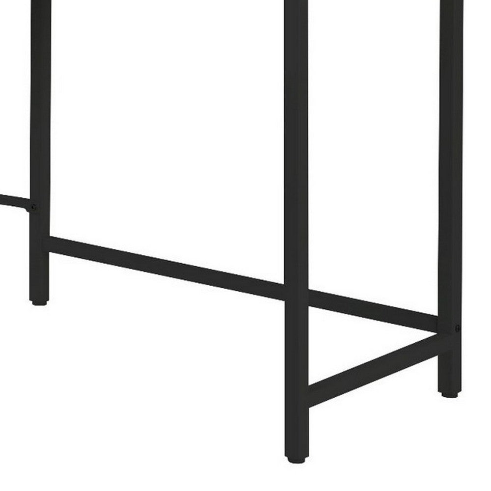 L Shape Computer Desk with CPU Holder and Casters, Brown - BM251294