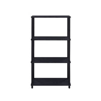 Bookshelf with Black Metal Frame, Black - BM251349