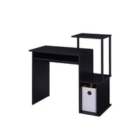 Computer Desk with Built In Bookshelf, Black - BM251353