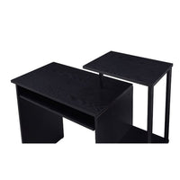Computer Desk with Built In Bookshelf, Black - BM251353