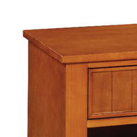 BM122964 Omnus Wood Night Stand, Oak Finish