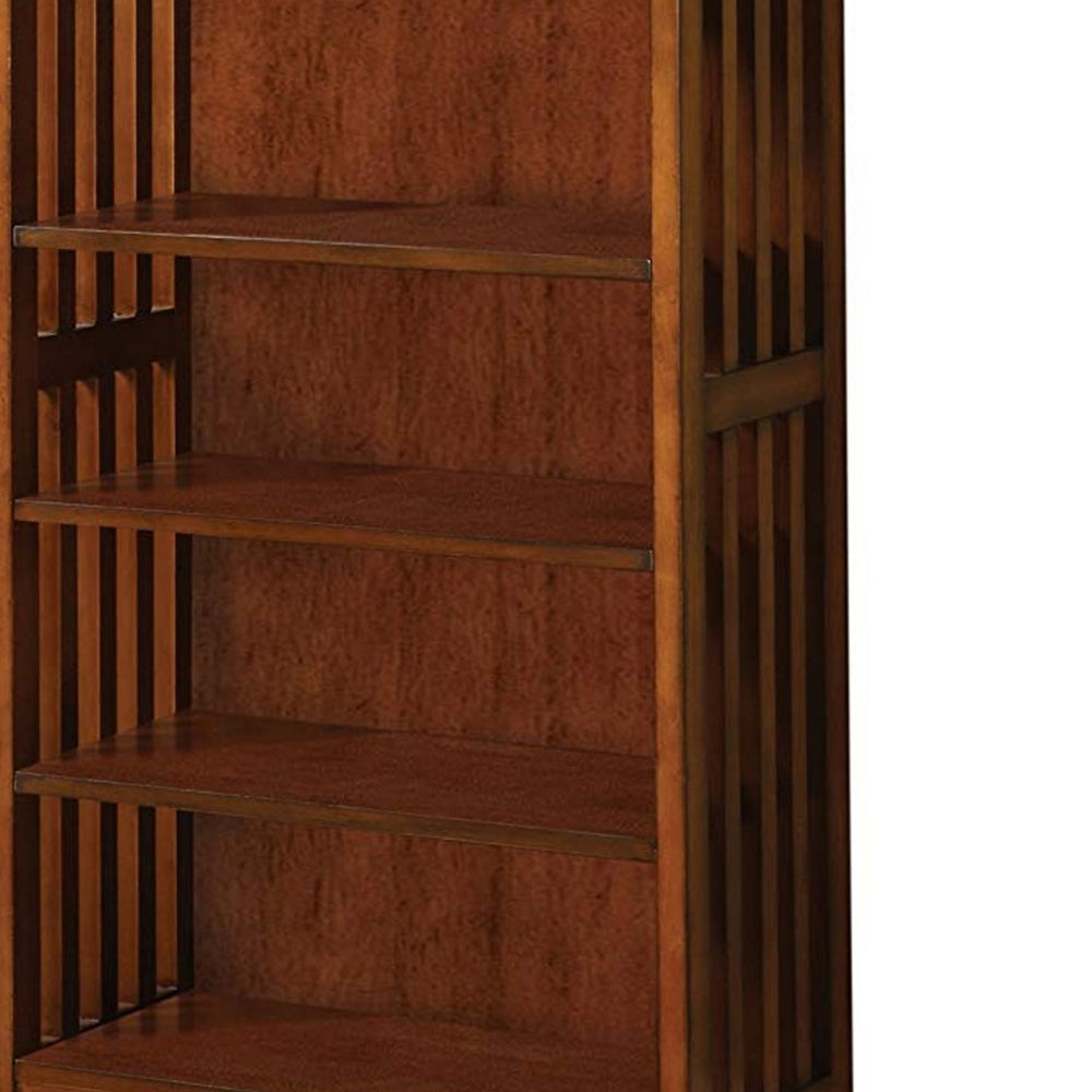 Valencia I Traditional Media Shelf, Antique Oak - BM123059