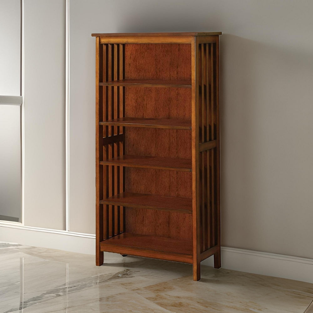 Valencia I Traditional Media Shelf, Antique Oak - BM123059