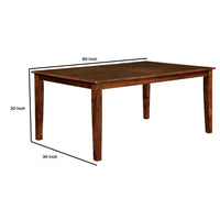 Hillsview I Transitional Dining Table, Brown Cherry-BM123400