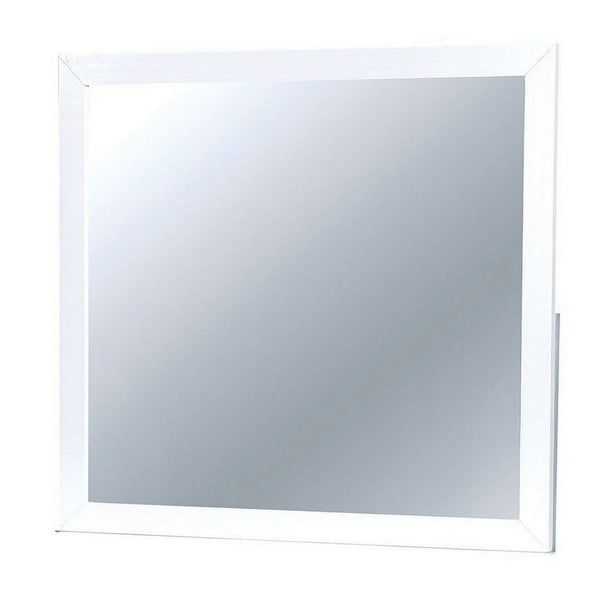 Lennart II White Rectangular Mirror - FOA-CM7386WH-M