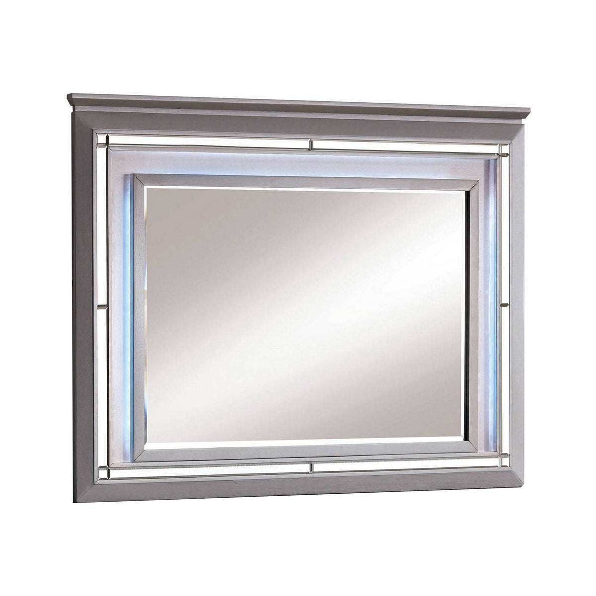Bellanova Contemporary Style Mirror , Silver - BM123689