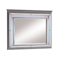Bellanova Contemporary Style Mirror , Silver - FOA-CM7979SV-M