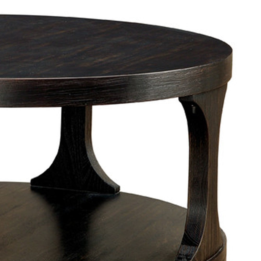 Carrie Transitional Coffee Table, Antique Black - BM123823