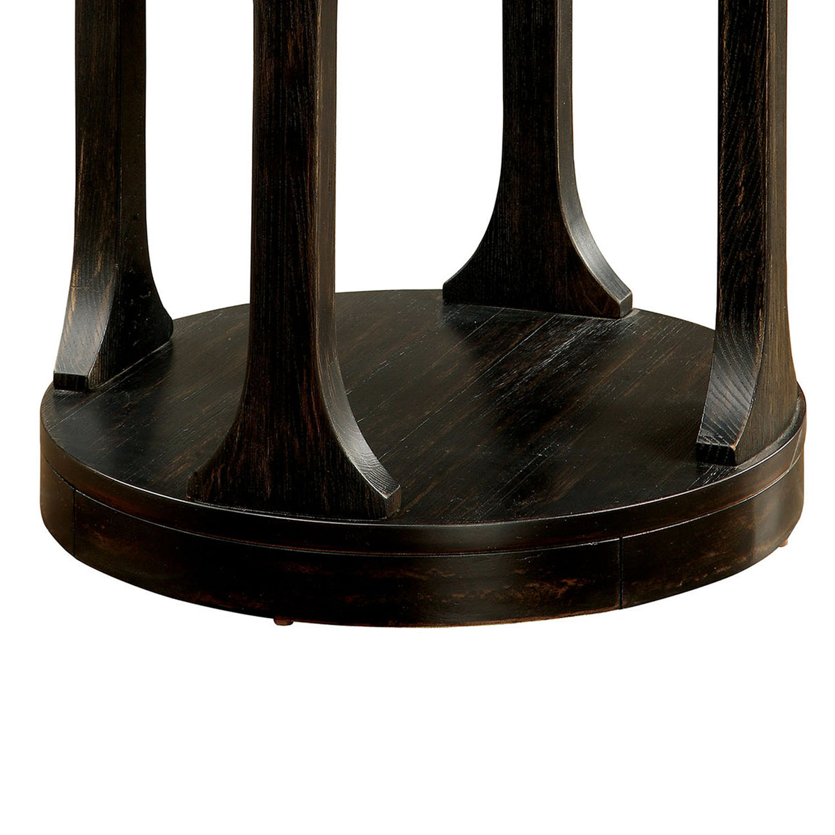 BM123836 Carrie Transitional End Table, Antique Black