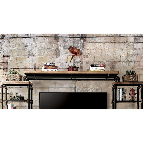 Kebbyll Industrial Bridge, Antique Black/Natural Tone - FOA-CM5913-BR