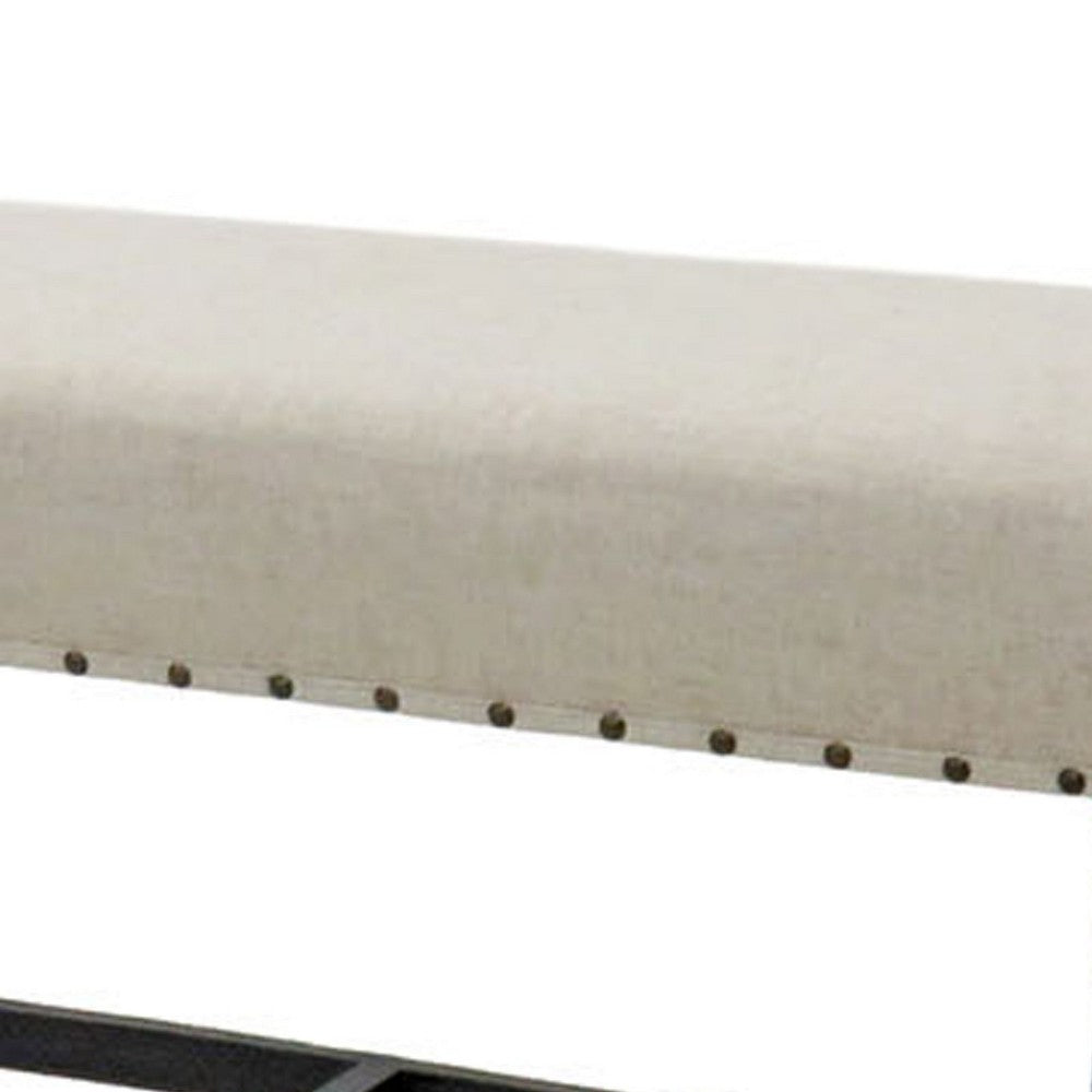 Sania II Rustic Counter Ht. Bench, Antique Black Finish - BM131235
