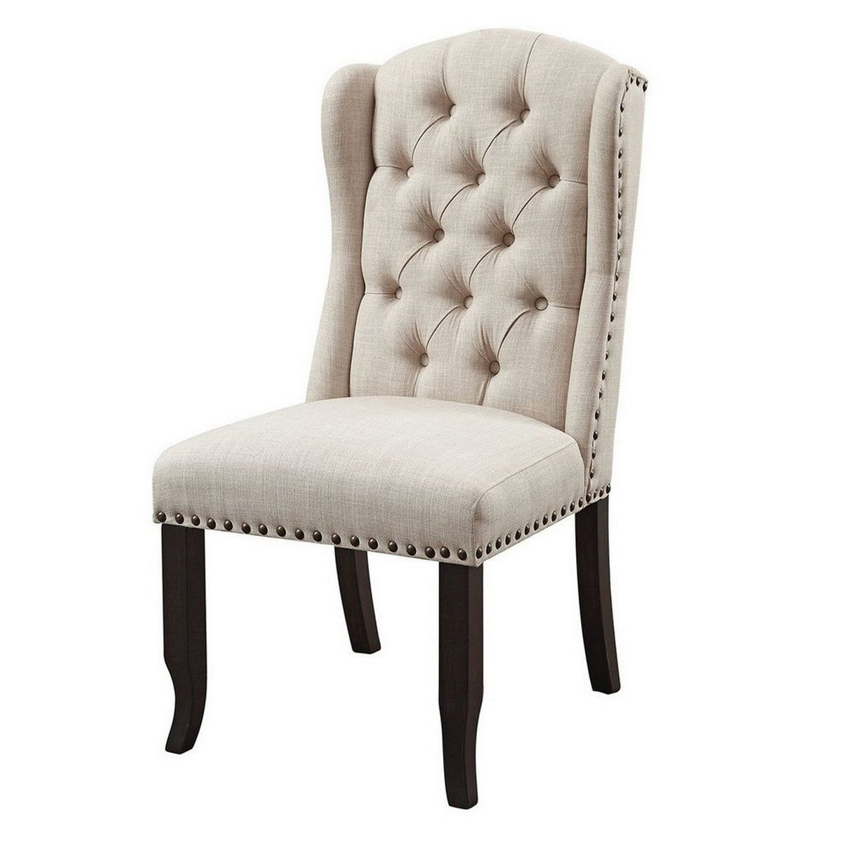 SANIA I Rustic Side Chair, Antique Black Finish, Set of 2 - BM131237