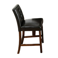 Marstone II Counter Heigh Chair, Brown Cherry & Black, Set Of 2 - BM131259