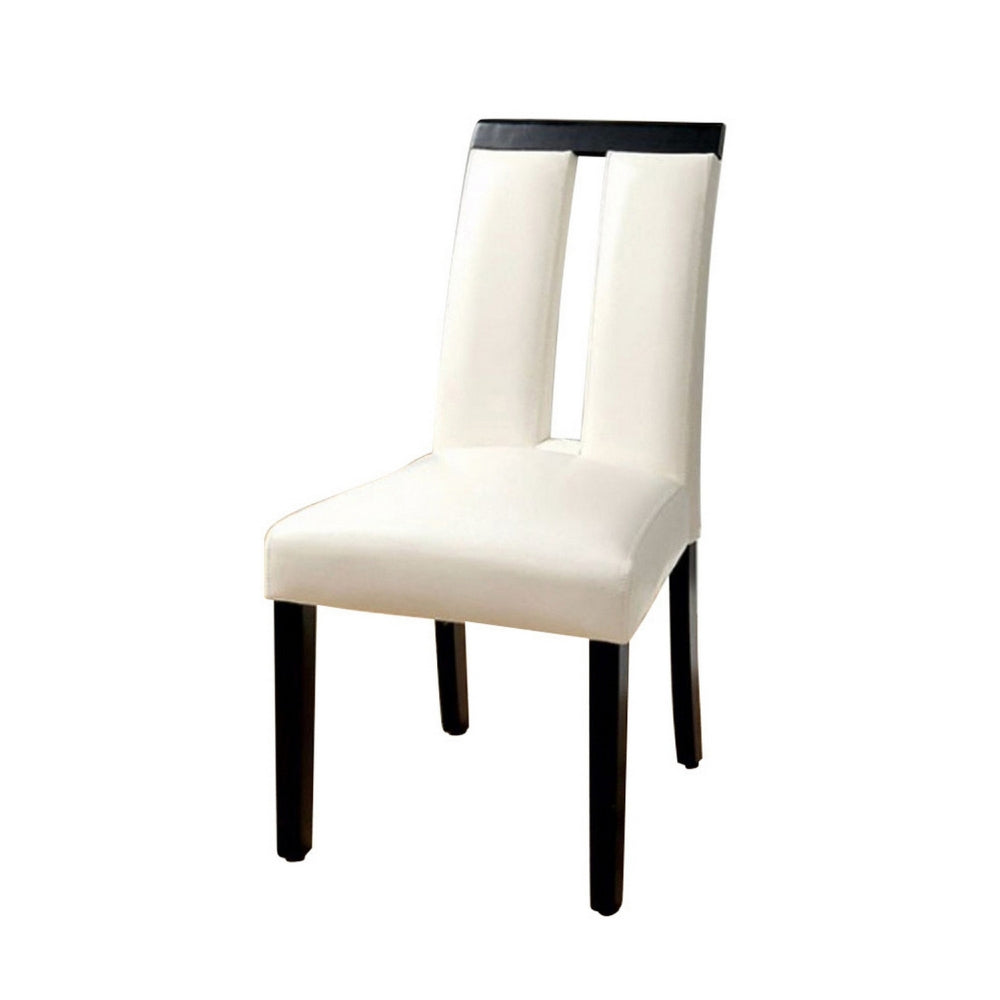 BM131300 Luminar Contemporary Side Chair, Black Finish, Set Of 2