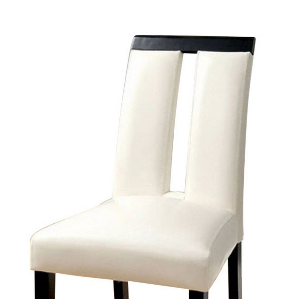 BM131300 Luminar Contemporary Side Chair, Black Finish, Set Of 2
