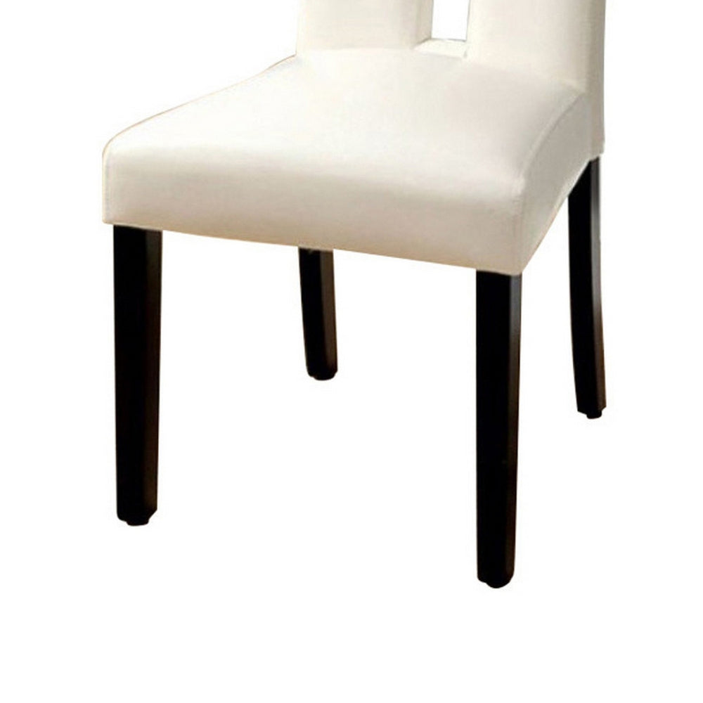 BM131300 Luminar Contemporary Side Chair, Black Finish, Set Of 2