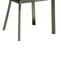 BM131326 Orla Contemporary Side Chair With Black Microfabric Seat, Set Of 2
