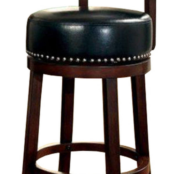 Shirley Contemporary 24" Barstool, Black Finish, Set Of 2 - BM131351