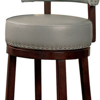 Shirley Contemporary 24" Barstool, Gray Finish, Set Of 2 - BM131352