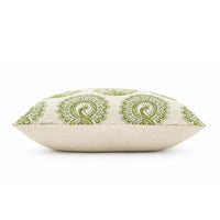 FIFI Contemporary Big Pillow With pattern Fabric, Green Finish, Set of 2 - BM131622