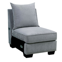 Skyler II Traditional Armless Chair, Gray Finish - BM131761