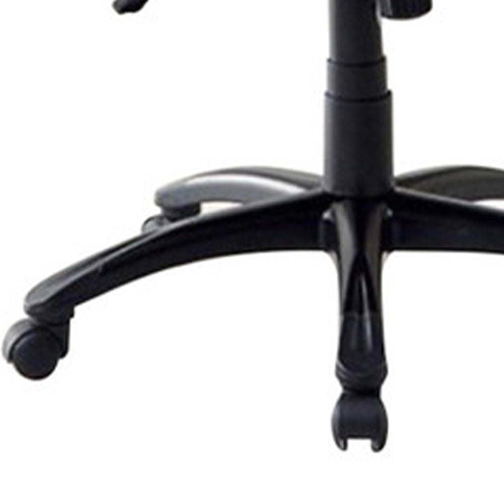 Argon Contemporary Racing Car Office Chair, Black & Red Finish - BM131850