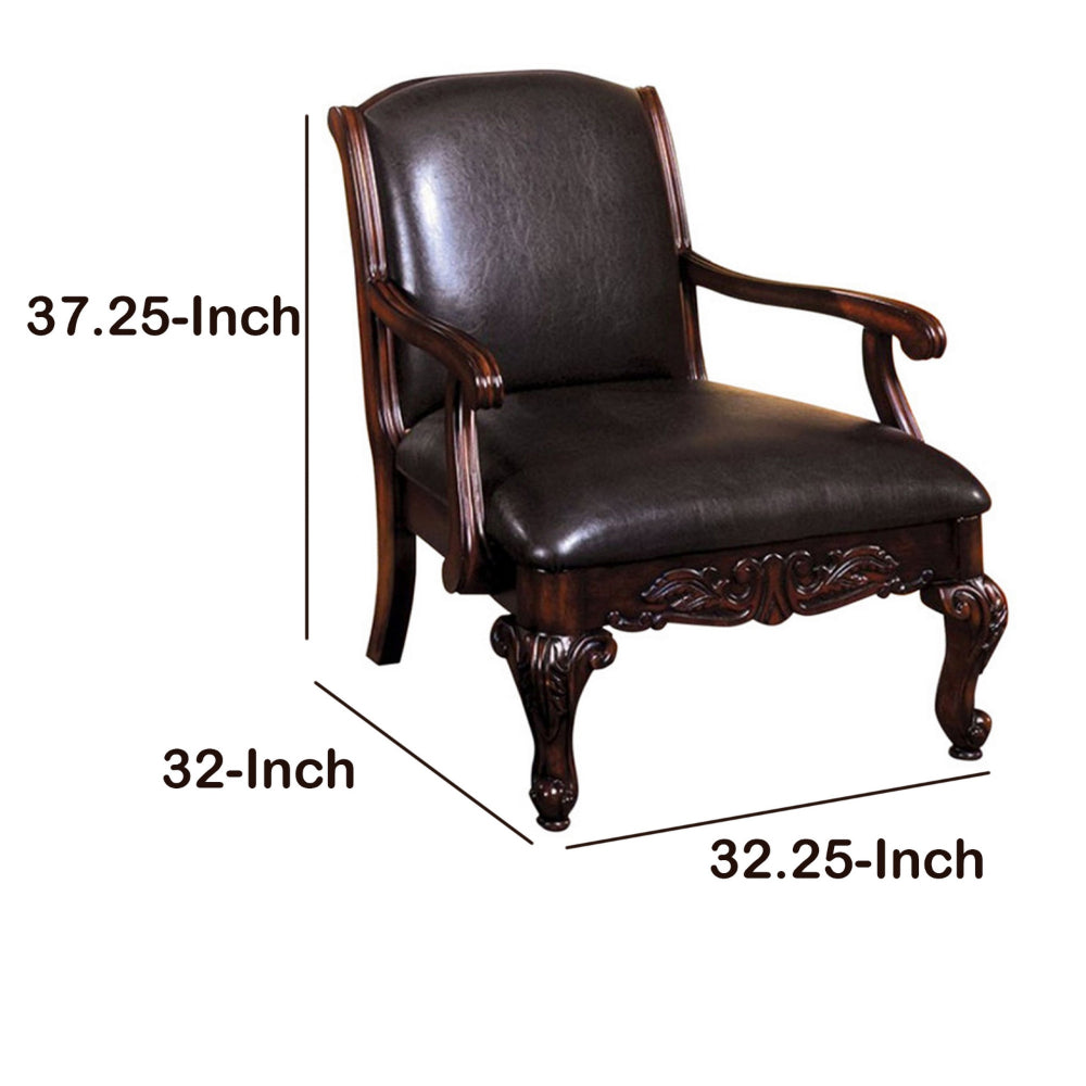 Sheffield Traditional Occasional Chair, Antique Dark Cherry - BM131911