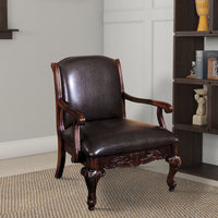 Sheffield Traditional Occasional Chair, Antique Dark Cherry - BM131911