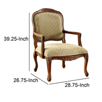 Quintus Traditional Accent Chair , Antique Oak - BM131918