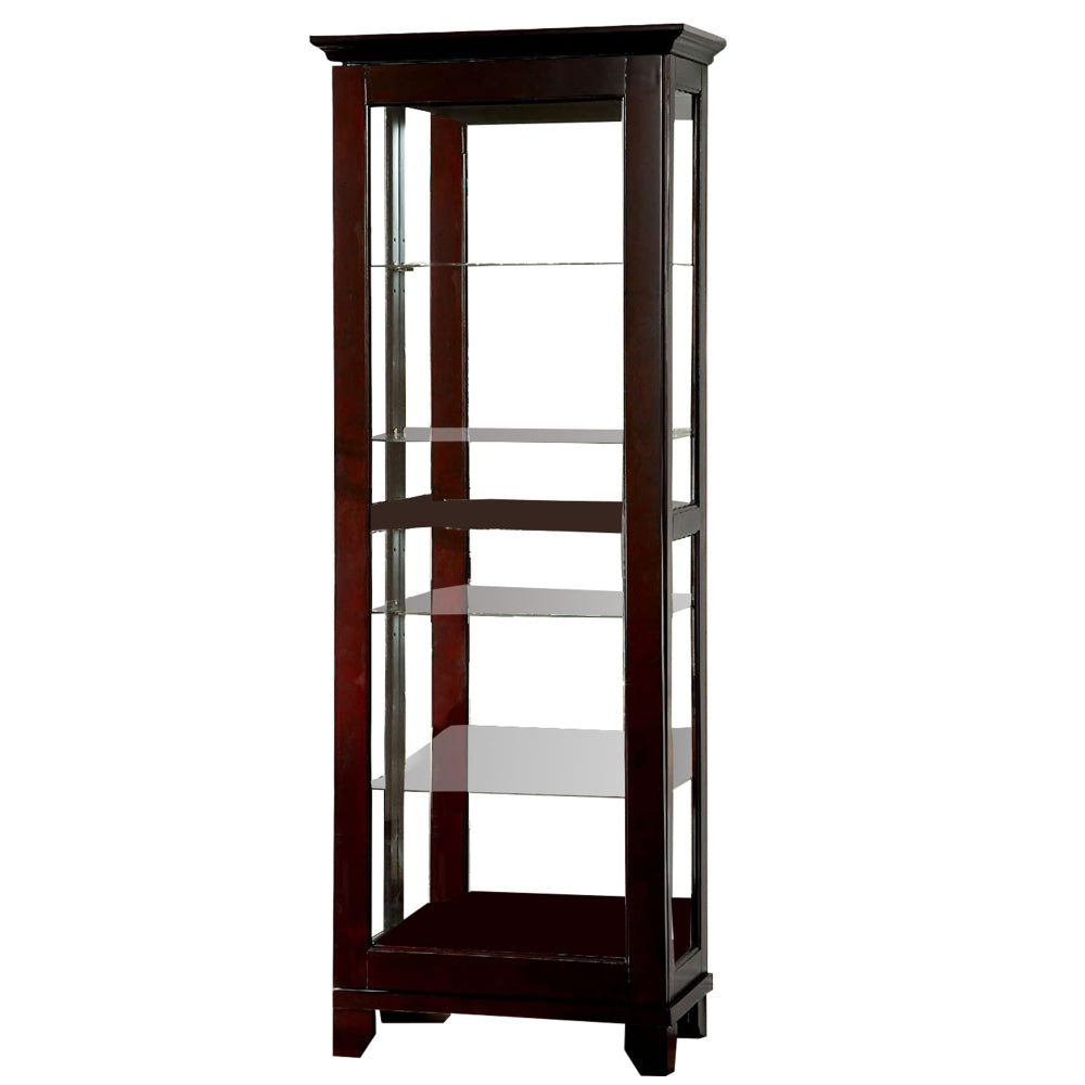 Curio Cabinate In Cappuccino Finish - BM137685