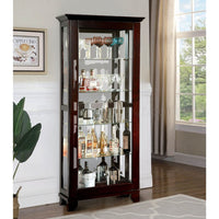 Curio Cabinate In Cappuccino Finish - BM137685