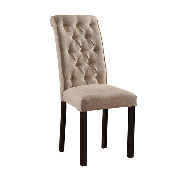 Marshall Transitional Side Chair, Set of two, Black and Ivory - FOA-CM3564SC-2PK