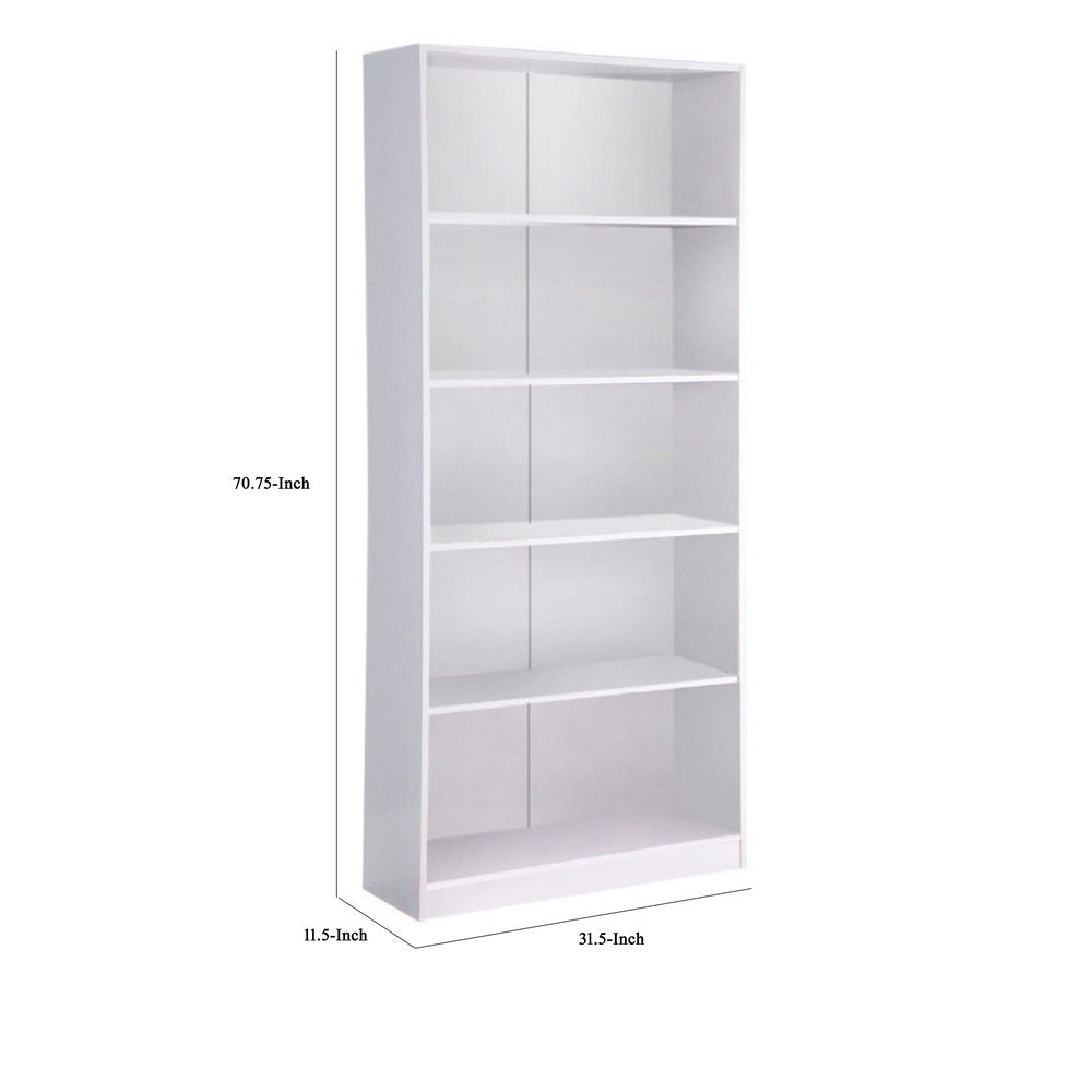 Minimalistic Yet Stylish Bookcase, White - BM144472