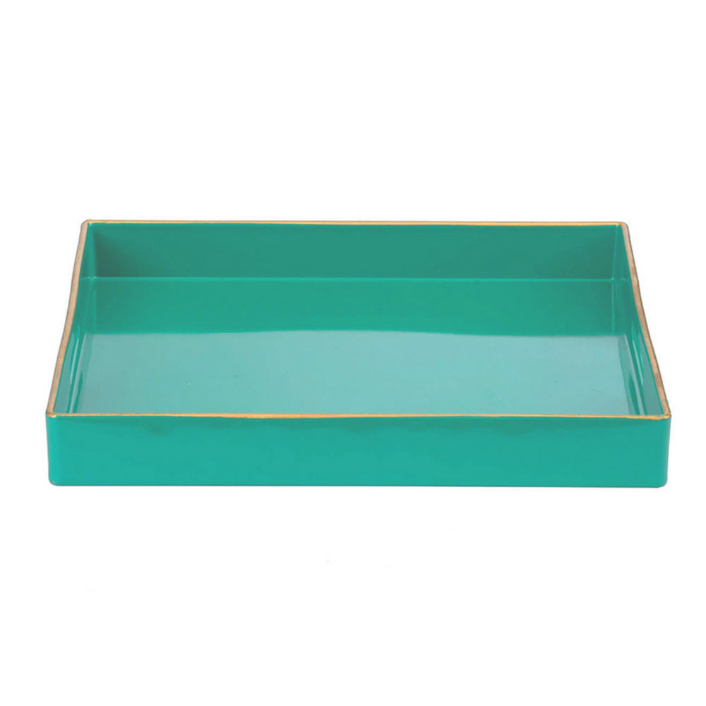 Mimosa Square Tray With Cutout Handles, Green - BM145601