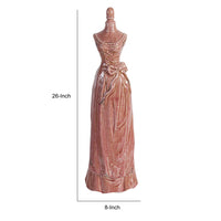 Princess Look Mannequin In Brick Red Finish - BM145818