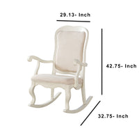 Sharan Rocking Chair, White - BM151941