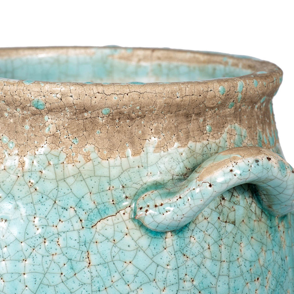 BM154128 Pale Beautiful Ceramic Vase In Blue