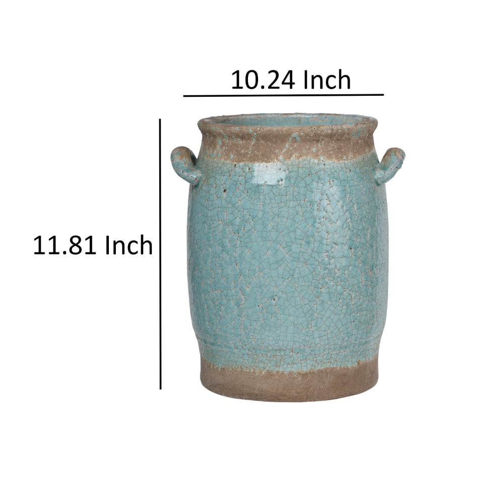 BM154128 Pale Beautiful Ceramic Vase In Blue